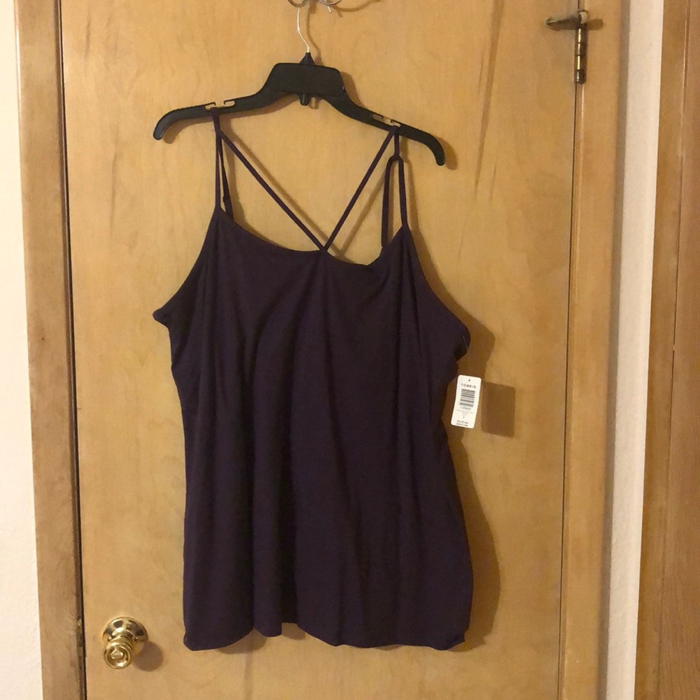 Torrid 5 Purple Foxy Strappy Cami NWT